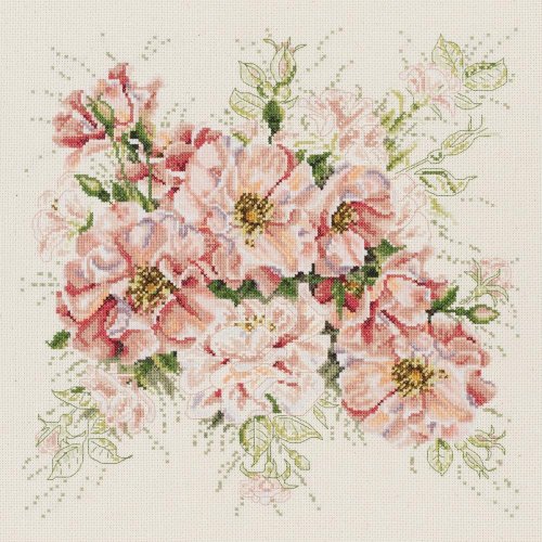 (image for) Garden Roses Counted Cross Stitch Kit